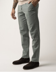 Scissor Scriptor Green Straight-Leg Cotton Drawstring Chinos thumbnail 3